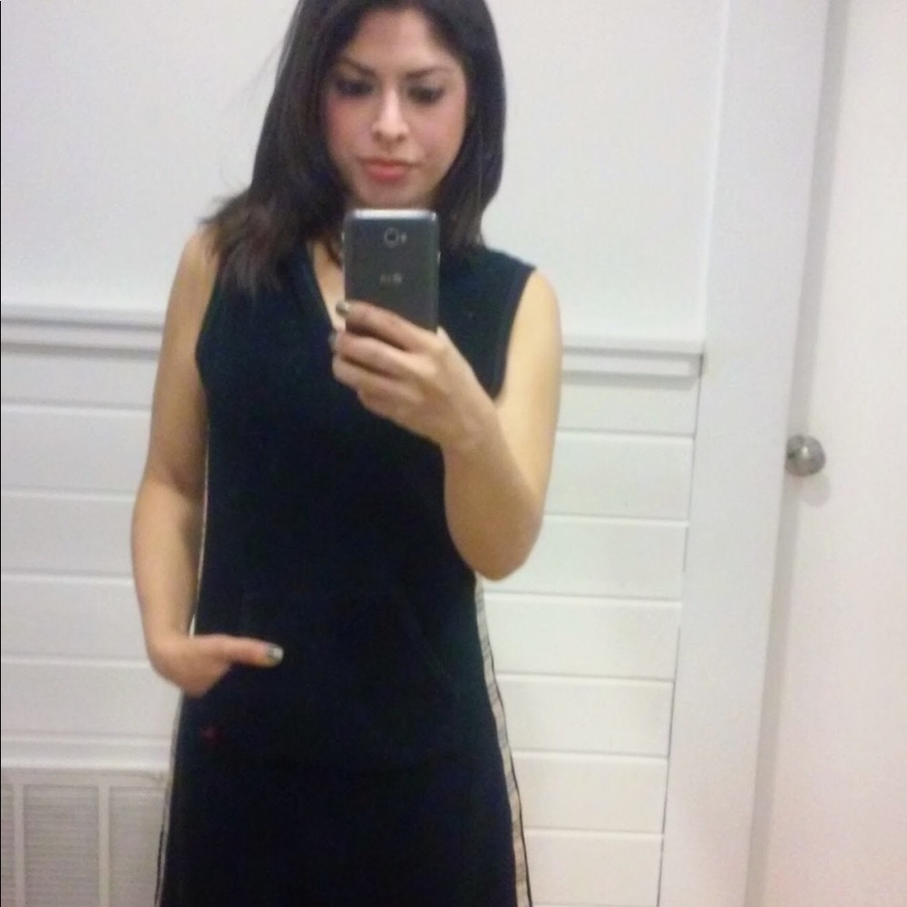Burberry terry cloth hoodie dress